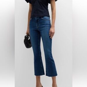 Frame Denim Blue Ankle & Cropped Jeans